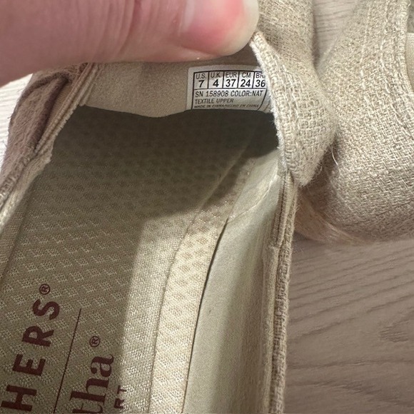 Skechers Martha Stewart Marley‎ Natural Espadrille Slip On Comfort Shoes Sz 7 - Picture 8 of 10